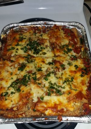 A picture of Eggplant Parmesan.