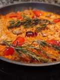 Paella de pollo con Romero