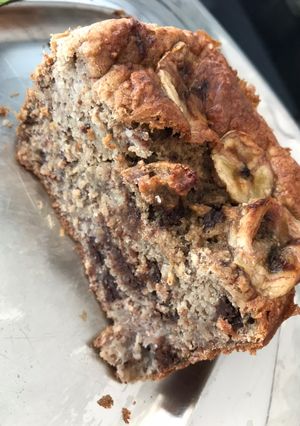 Φωτογραφία της συνταγής Banana bread 🍌 χωρίς αλεύρι, χωρίς ζάχαρη