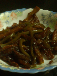 A picture of Chilli honey potatoes.