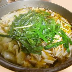 A picture of My Family's Spicy Dan Dan Hot Pot with Sesame Seeds.