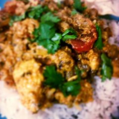 A picture of Chicken Korma Curry Heidi Style.