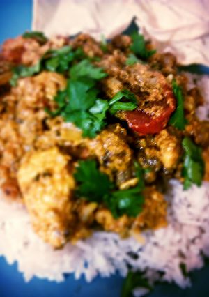 A picture of Chicken Korma Curry Heidi Style.