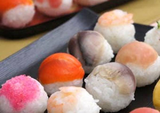 Perfectly Round Temari Sushi Recipe by cookpad.japan - Cookpad