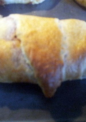 A picture of Fast pizza rolls.