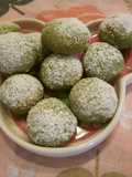 Matcha Snowball Cookies