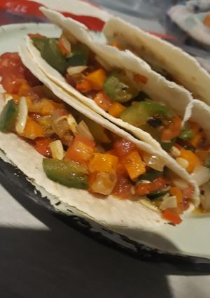 Una foto de Tacos vegetarianos