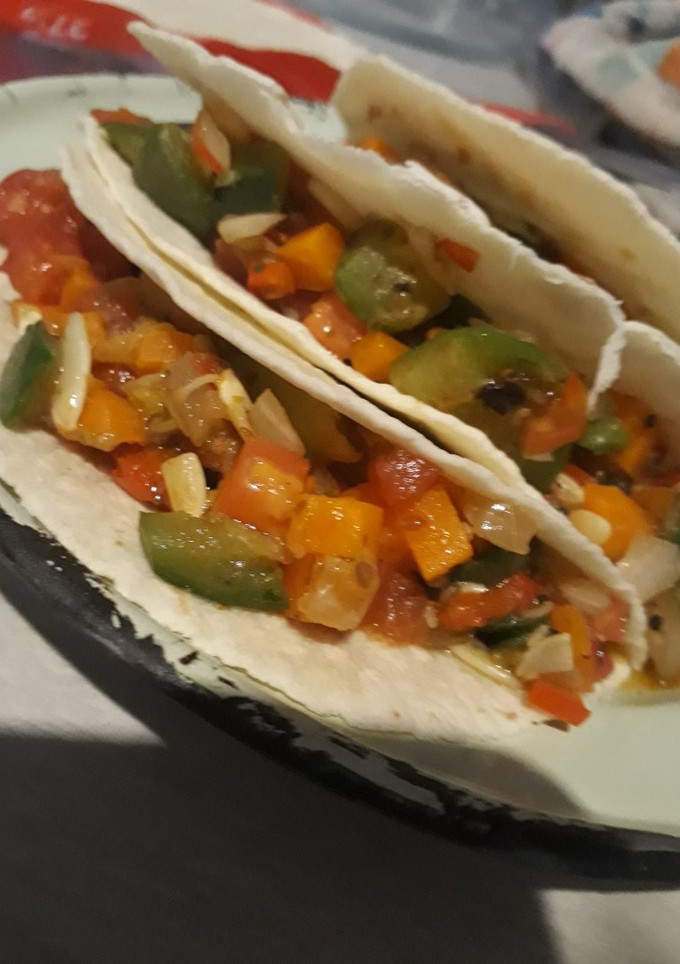 Una foto de Tacos vegetarianos