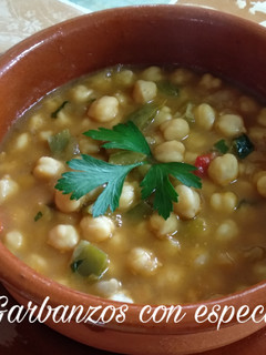 Una foto de Garbanzos con especias