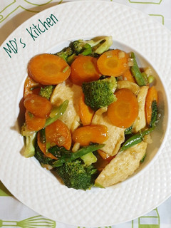 Foto resep Tumis Tahu Sayur Vegie Delight