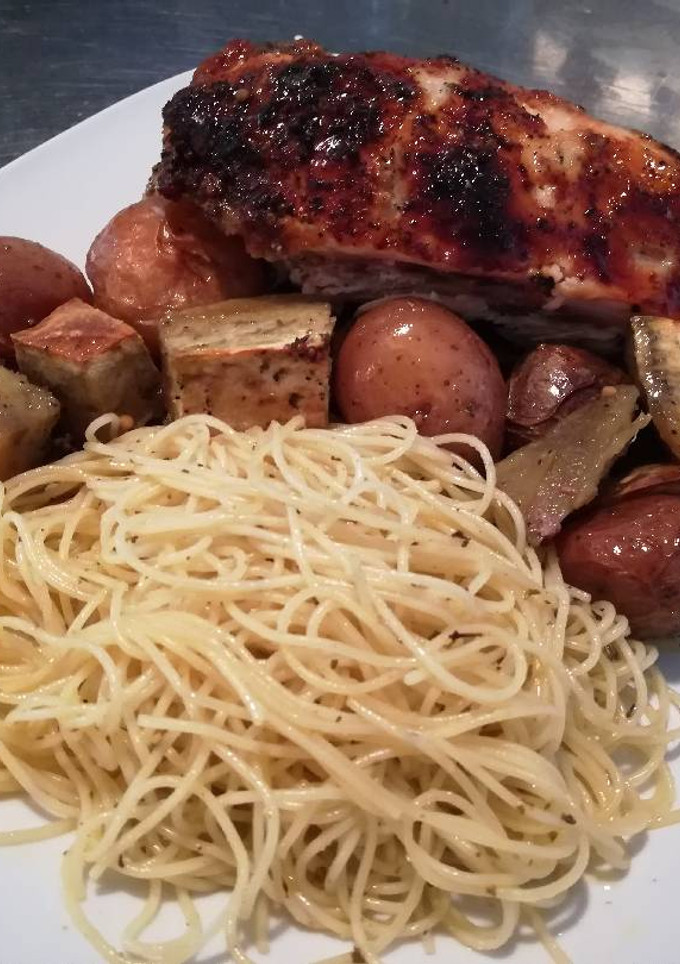 Una foto de Pollo al horno