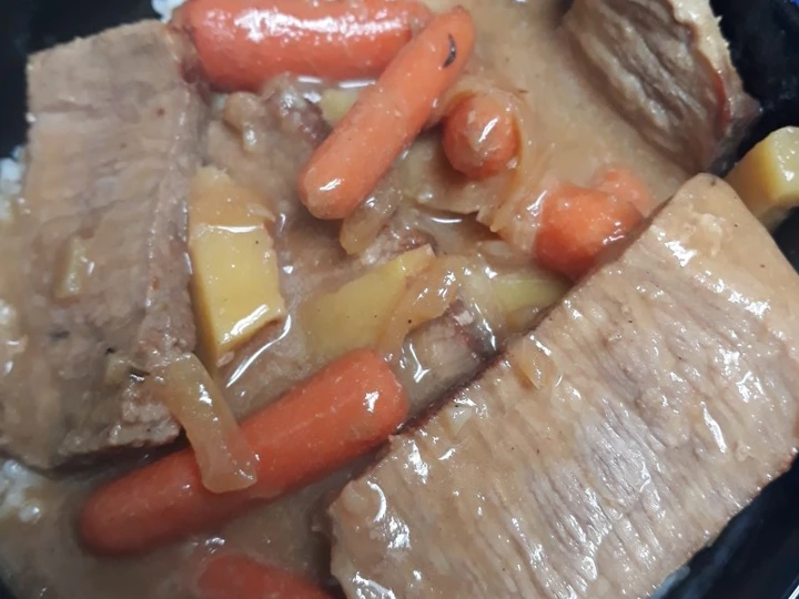Simple Way Prepare Recipe Stew Beef and Rice Bowl that is Can Pamper Your Tongue, Appealing}