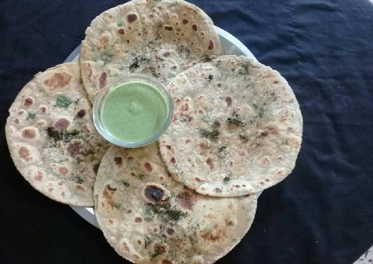 Step-by-Step Guide to Prepare Tasty Pudina Paratha / Mint Parata