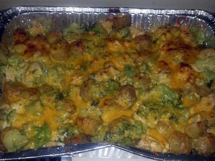 Easy Steps to Make Cheesy chicken, broccoli and potato casserole! the Awesome  Really delicious
