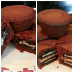 A picture of Tinklee's Oreo Stuffed Brownies.