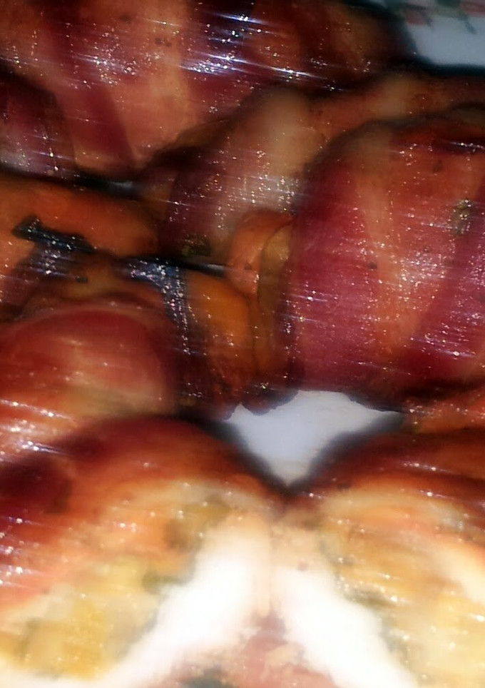 A picture of Cheese Stuffed Bacon Wrapped Chicken Breast.