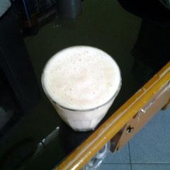 A picture of Ice Cream Banana Strawberry Smoothies.