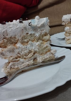 Sütés nélküli gesztenyés habos recept fotója