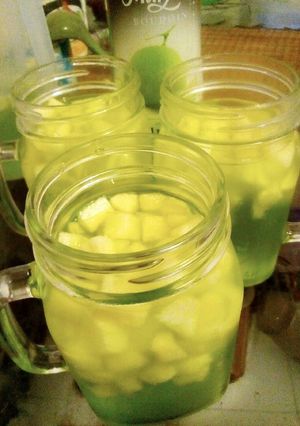 Foto resep Es blewah dadu melon
