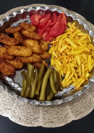 عکسی از دستور کوکو مرغ چرخ کرده