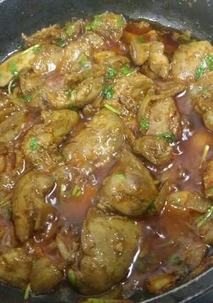 صورة لوصفة كبدة الدجاج