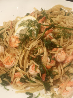 A picture of Lemon Dill Shrimp and Pasta.