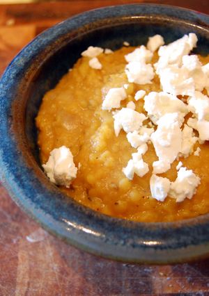 A picture of Red Lentil Dahl.
