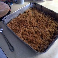 apple crisp A picture of apple crisp.