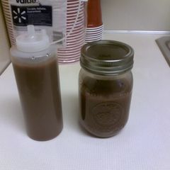 A picture of Homemade Sriracha (Smokey Rooster Sauce).