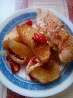 Una foto de Pechugas de pollo al horno