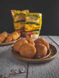 Kuih pau goreng inti kacang merah