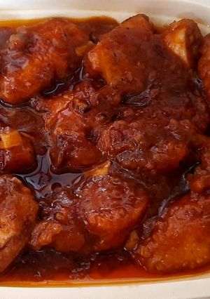 Foto resep Ayam goreng tepung saus asam manis
