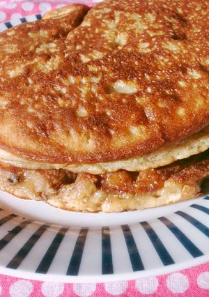 A picture of Fluffy Bananut Pancakes.