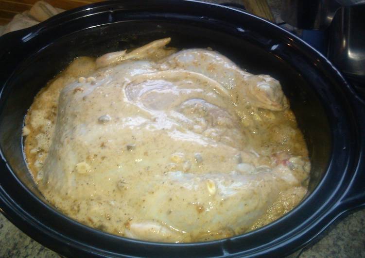 Easiest Way to Make Favorite Easy Garlic &amp; Mushroom Crockpot Chicken