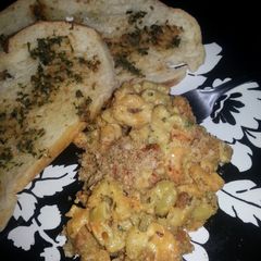 Crusty Mac and cheese A picture of Crusty Mac and cheese.