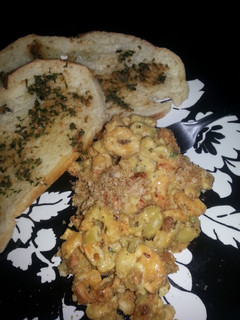 A picture of Crusty Mac and cheese.