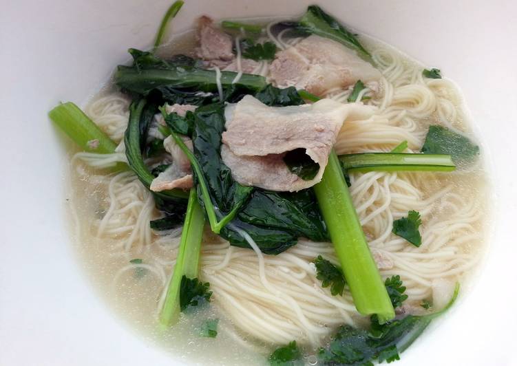 Easiest Way to Prepare Quick Somen Noodle Soup With Bacon