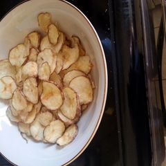 A picture of microwave potato chips.