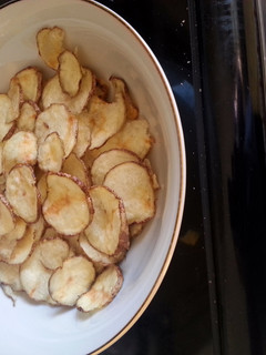 A picture of microwave potato chips.