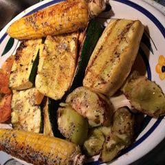 A picture of Grilled Summer Vegetables With Herb Garlic Butter.