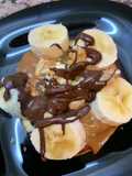 Wafles de banana (Pancake, hotcake, panquecas)sin azúcar