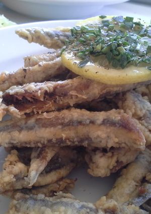 A picture of Fried whitebait.