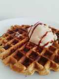 Waffle de plátano