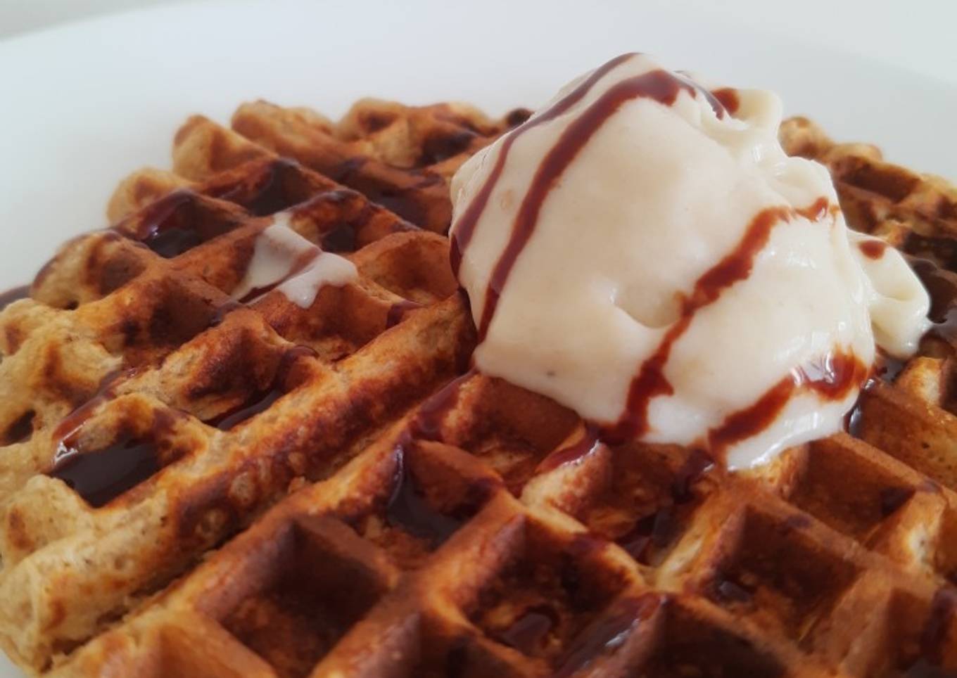 Waffle de plátano