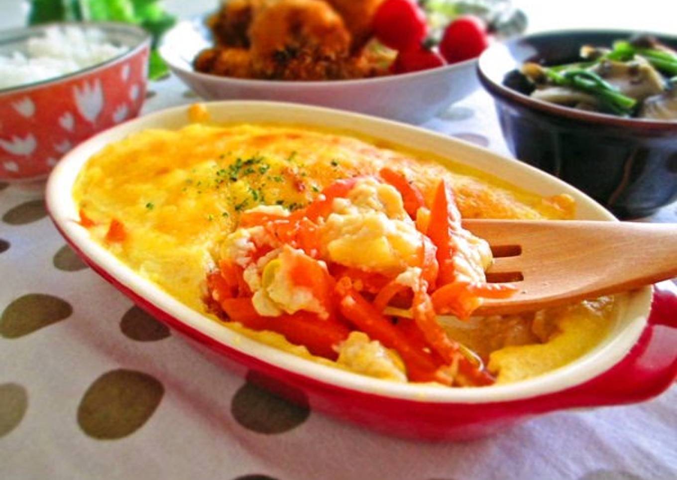 Use Up a Lot of Carrots! Tofu Gratin