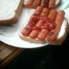 A picture of Hotdog Sandwiches.