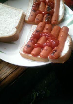 A picture of Hotdog Sandwiches.