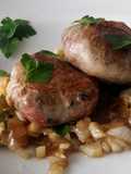 Base de hinojo y cebolla caramelizados con figatells