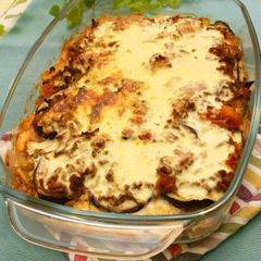 Greek-Style Moussaka with Yogurt A picture of Greek-Style Moussaka with Yogurt.