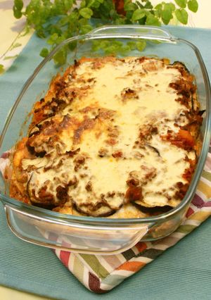A picture of Greek-Style Moussaka with Yogurt.